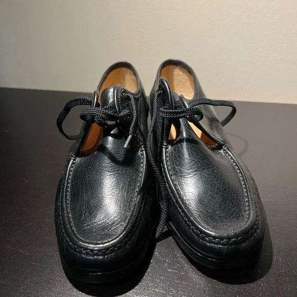 Varese Black Leather Lace-Up Shoes – Made in Italy – Women’s - Picture 3 of 6